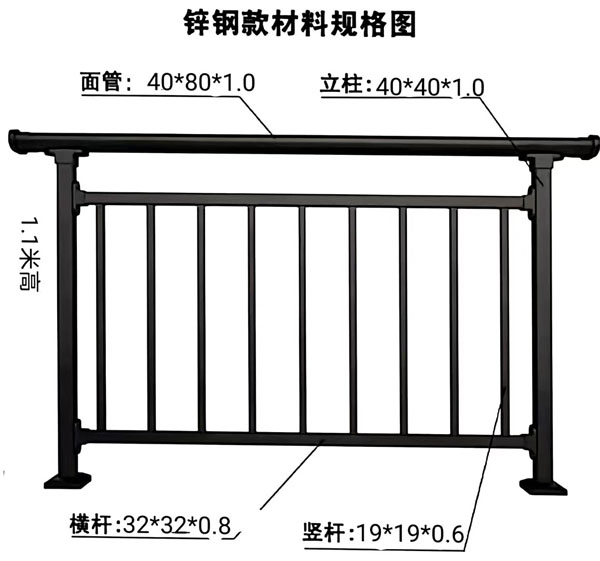 小區樓房鋅鋼護欄欄桿